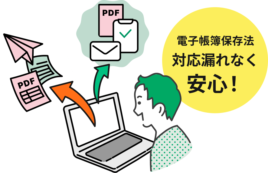 インボイス制度・電子帳簿保存法にも対応！